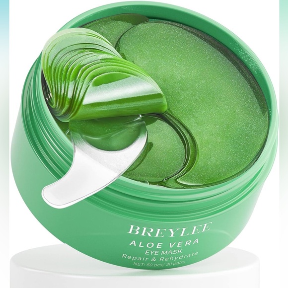 BREYLEE Aloe Vera Eye Mask 30 Pairs - Under Eye Mask Amino Acid & Collagen NWT - Picture 1 of 8